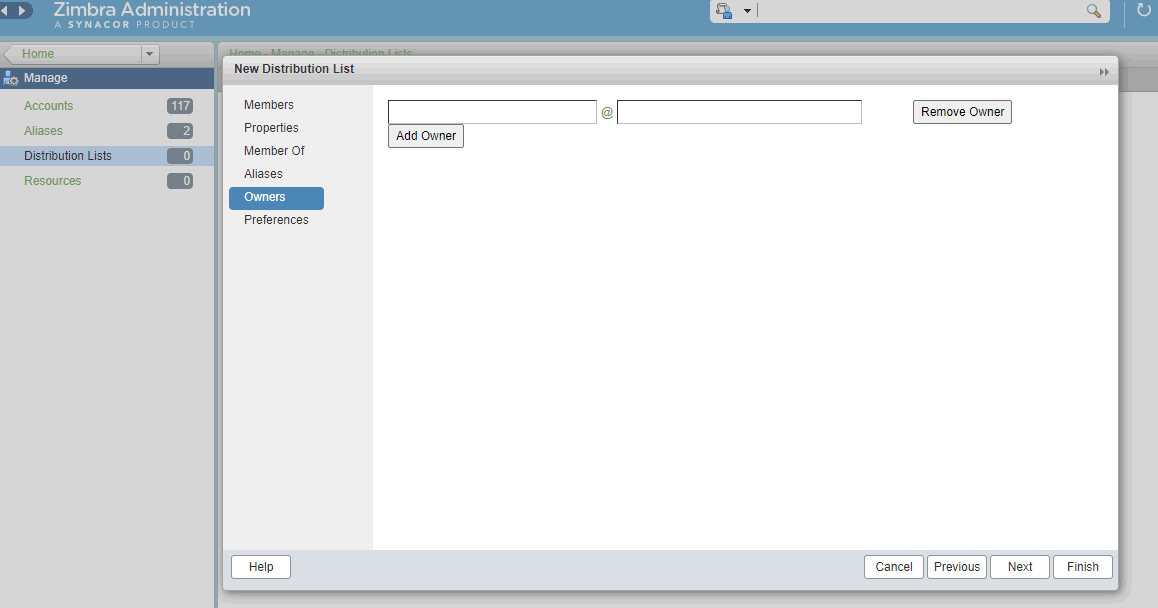 Create a Distribution List or Mailing List in Zimbra mail server